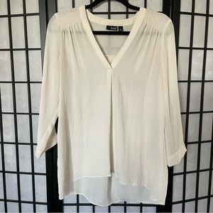 a.n.a Ivory Popover Blouse Size Small
